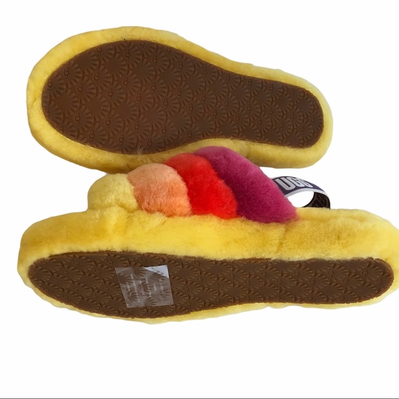 Ugg Big Fluff Yeah Slide 3 rainbow - Picture 3 of 6
